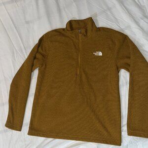 The North Face Textured Cap Rock 1/4 Zip Gold